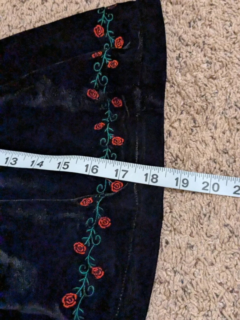 Vintage Heartworks Blueberi Boulevard Black Velvet Dress 18 months